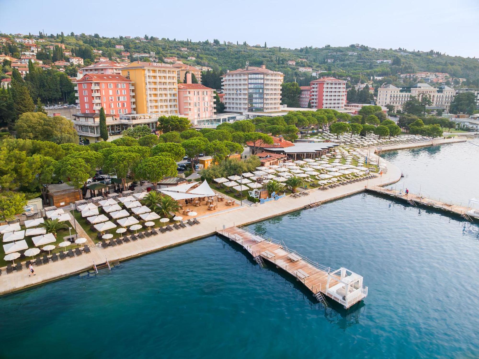 Hotel Slovenija - Terme & Wellness Lifeclass ポルトローシュ エクステリア 写真 View of Port of Ohrid